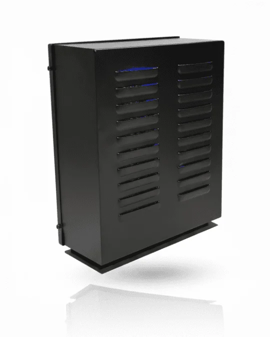 Air Purifier XR2 in black, angled view on a white background